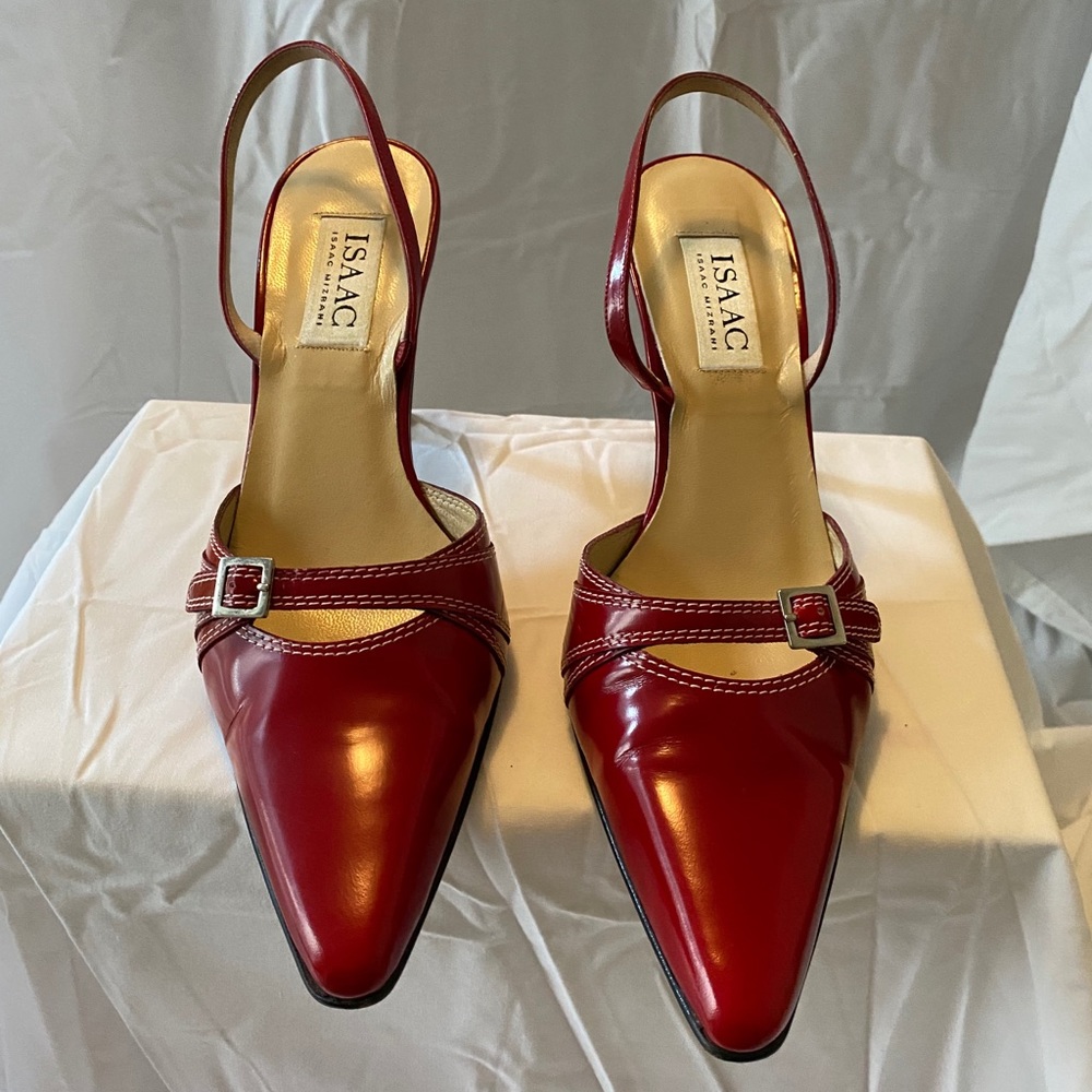 Issac Mizrahi Red Slingback pumps
